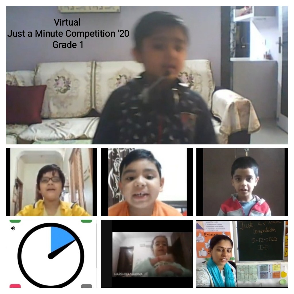 Inter house Virtual Just a Minute Competition